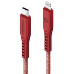 ENERGEA kabel Flow USB-C - Lightning C94 MFI 1.5m czerwony/red 60W 3A PD Fast Charge