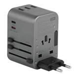 ENERGEA ład. siec. 3xUSB+2xUSB-C PD-PPS-QC 3.0 35.5W 3A2C adapter 4w1 US/UA/EU/UK szary/gunmetal Travelworld