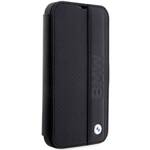 Etui BMW BMBKP14X22RDPK iPhone 14 Pro  Max 6,7" czarny/black bookcase Leather Textured&Stripe