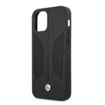 Etui BMW BMHCP12LRSCSK iPhone 12 Pro Max 6,7" czarny/black hardcase Leather Perforate Sides