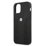 Etui BMW BMHCP12MRSPPK iPhone 12/12 Pro 6,1" czarny/black hardcase Leather Curve Perforate