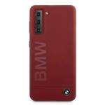 Etui BMW BMHCS21MSLBLRE S21+ G996  czerwony/red hardcase Silicone Signature Logo