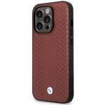 Etui BMW BMHMP14X22RFGR iPhone 14 Pro  Max 6,7" burgundowy/burgundy Leather Diamond Pattern MagSafe