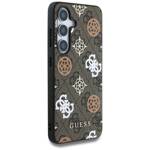 Etui Guess 4G Printed Colored Peony       Pattern MagSafe do Samsung Galaxy S25 brązowy