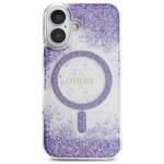 Etui Guess HC Resin Bottom Glitter do     iPhone 16 MagSafe fioletowy