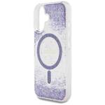 Etui Guess HC Resin Bottom Glitter do     iPhone 16 MagSafe fioletowy