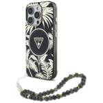 Etui Guess Palm Trees Triangle Pearl      Strap MagSafe do iPhone 16  Pro Max czarny