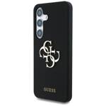 Etui Guess Silicone Big 4G Logo Bottom    Script Samsung Galaxy S25 czarny