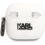 Etui Karl Lagerfeld 3D Silicone NFT do    AirPods 4 biały