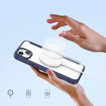 Etui magnetyczne z klapką Dux Ducis Skin X Pro z MagSafe do iPhone 15 - niebieski