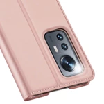 Etui z klapką, portfelem i podstawką Dux Ducis Skin Pro do Xiaomi Poco M6 Pro / Redmi 12/12R - różowe