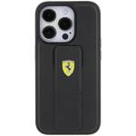 Ferrari FEHCP15XGSPSIK iPhone 15 Pro Max  6.7" czarny/black hardcase Grip Stand Metal Logo