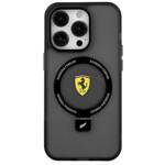 Ferrari FEHMP15MUSCAK iPhone 15 Plus /  14 Plus 6.7" czarny/black hardcase Ring Stand 2023 Collection MagSafe