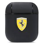 Ferrari FESA2LEBK AirPods 1/2 cover czarny/black On Track Leather