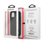 Ferrari FESAXHCP12LBK iPhone 12 Pro Max 6,7" czarny/black hardcase On Track Carbon Stripe