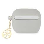 GUESS GUA3LSC4EG AIRPODS 3 COVER SZARY/GREY SILICONE CHARM 4G COLLECTION