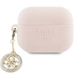 GUESS GUAP23DSLGHDP AIRPODS PRO 2 (2022/2023) COVER RÓŻOWY/PINK 3D RUBBER 4G DIAMOND CHARM