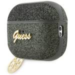 GUESS GUAP2GLGSHA AIRPODS PRO 2 (2022/2023) COVER ZIELONY/KAKI GLITTER FLAKE 4G CHARM