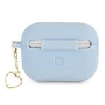 GUESS GUAPLSCHSB AIRPODS PRO COVER NIEBIESKI/BLUE SILICONE CHARM HEART COLLECTION