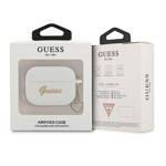 GUESS GUAPLSCHSH AIRPODS PRO COVER BIAŁY/WHITE SILICONE CHARM HEART COLLECTION