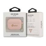 GUESS GUAPLSCHSP AIRPODS PRO COVER RÓŻOWY/PINK SILICONE CHARM HEART COLLECTION