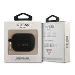 GUESS GUAPSGGEK AIRPODS PRO COVER CZARNY/BLACK SILICONE GLITTER