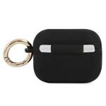 GUESS GUAPSSSK AIRPODS PRO COVER CZARNY/BLACK SILICONE VINTAGE SCRIPT