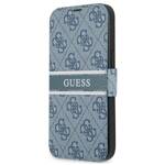 GUESS GUBKP13M4GDBL IPHONE 13 / 14 / 15 6.1" NIEBIESKI/BLUE BOOK 4G STRIPE