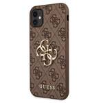 GUESS GUHCN614GMGBR IPHONE 11 6,1 / XR BRĄZOWY/BROWN HARDCASE 4G BIG METAL LOGO