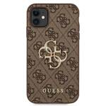 GUESS GUHCN614GMGBR IPHONE 11 6,1 / XR BRĄZOWY/BROWN HARDCASE 4G BIG METAL LOGO