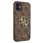 GUESS GUHCN614GMGBR IPHONE 11 6,1 / XR BRĄZOWY/BROWN HARDCASE 4G BIG METAL LOGO