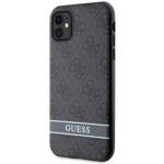 GUESS GUHCN61P4SNK IPHONE 11 / XR SZARY/GREY HARDCASE 4G STRIPE