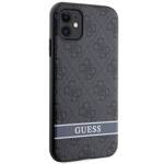 GUESS GUHCN61P4SNK IPHONE 11 / XR SZARY/GREY HARDCASE 4G STRIPE