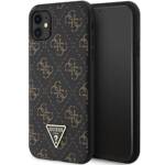 GUESS GUHCN61PG4GPK IPHONE 11 / XR 6,1" CZARNY/BLACK HARDCASE 4G TRIANGLE METAL LOGO