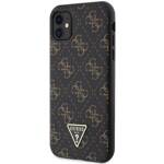 GUESS GUHCN61PG4GPK IPHONE 11 / XR 6,1" CZARNY/BLACK HARDCASE 4G TRIANGLE METAL LOGO