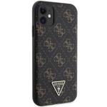 GUESS GUHCN61PG4GPK IPHONE 11 / XR 6,1" CZARNY/BLACK HARDCASE 4G TRIANGLE METAL LOGO