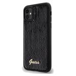 GUESS GUHCN61PSFDGSK IPHONE 11 / XR 6.1" CZARNY/BLACK HARDCASE SEQUIN SCRIPT METAL