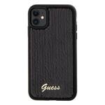 GUESS GUHCN61PSFDGSK IPHONE 11 / XR 6.1" CZARNY/BLACK HARDCASE SEQUIN SCRIPT METAL