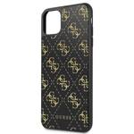 GUESS GUHCN654GGPBK IPHONE 11 PRO MAX CZARNY/BLACK HARD CASE 4G DOUBLE LAYER GLITTER