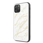 GUESS GUHCN65MGGWH IPHONE 11 PRO MAX BIAŁY/WHITE HARD CASE GLITTER MARBLE GLASS