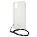 GUESS GUHCP12LKPSBK IPHONE 12 PRO MAX 6,7"  TRANSPARENT HARDCASE BLACK PEARL