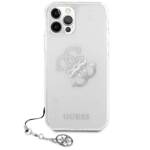 GUESS GUHCP12LKS4GSI IPHONE 12 PRO MAX 6,7" TRANSPARENT HARDCASE 4G SILVER CHARMS COLLECTION