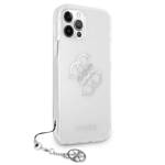 GUESS GUHCP12LKS4GSI IPHONE 12 PRO MAX 6,7" TRANSPARENT HARDCASE 4G SILVER CHARMS COLLECTION