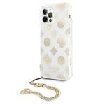 GUESS GUHCP12LKSPEGO IPHONE 12 PRO MAX 6,7" ZŁOTY/GOLD HARDCASE PEONY CHAIN COLLECTION