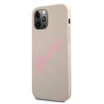 GUESS GUHCP12LLSVSGP IPHONE 12 PRO MAX 6,7" SZARO RÓŻOWY/GREY PINK HARDCASE SILICONE VINTAGE