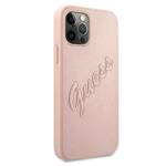 GUESS GUHCP12LRSAVSRG IPHONE 12 PRO MAX 6,7" RÓŻOWY/PINK HARDCASE SAFFIANO VINTAGE SCRIPT