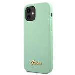 GUESS GUHCP12SLSLMGGN IPHONE 12 MINI 5,4" ZIELONY/GREEN HARDCASE METAL LOGO SCRIPT