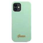 GUESS GUHCP12SLSLMGGN IPHONE 12 MINI 5,4" ZIELONY/GREEN HARDCASE METAL LOGO SCRIPT