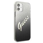 GUESS GUHCP12SPCUGLSBK IPHONE 12 MINI 5,4" CZARNY/BLACK HARDCASE GLITTER GRADIENT SCRIPT