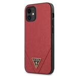 GUESS GUHCP12SVSATMLRE IPHONE 12 MINI 5,4" CZERWONY/RED HARDCASE SAFFIANO